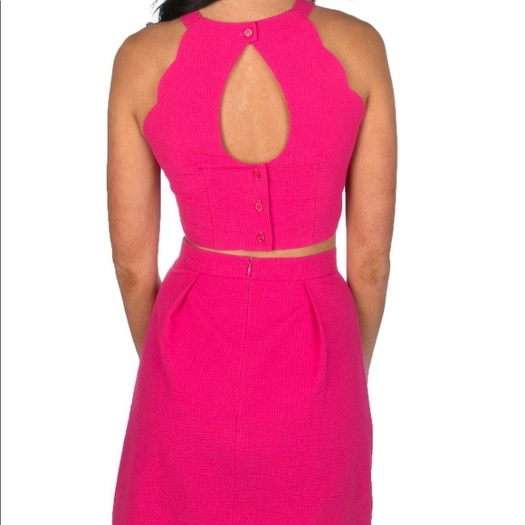 Lauren James The Carly Two Piece Set in Raspberry - Picture 5 of 6